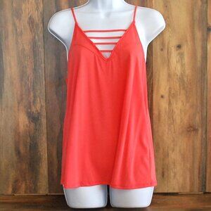 Daytrip Adjustable Stringy Tank Pink Womens Medium